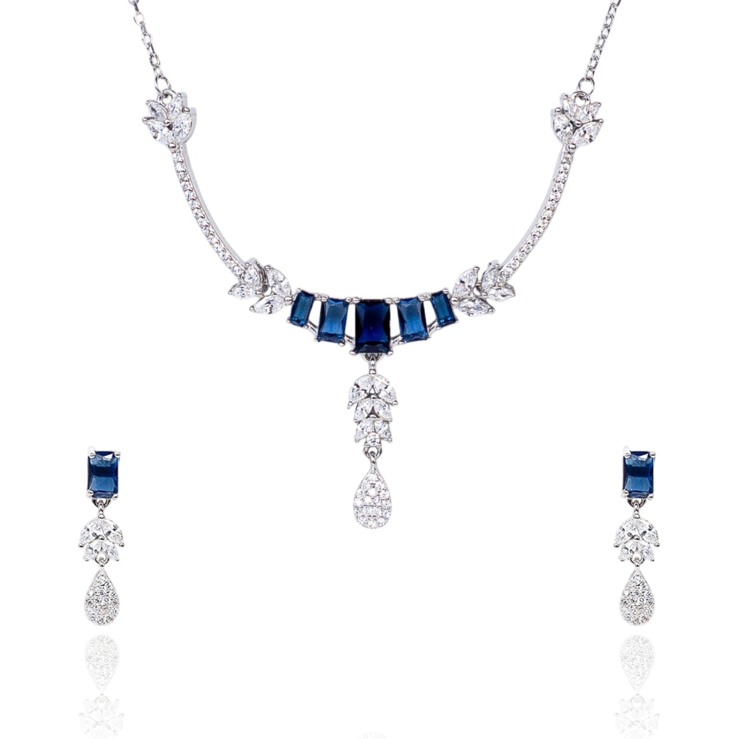 Sparkle Blue Necklace Set