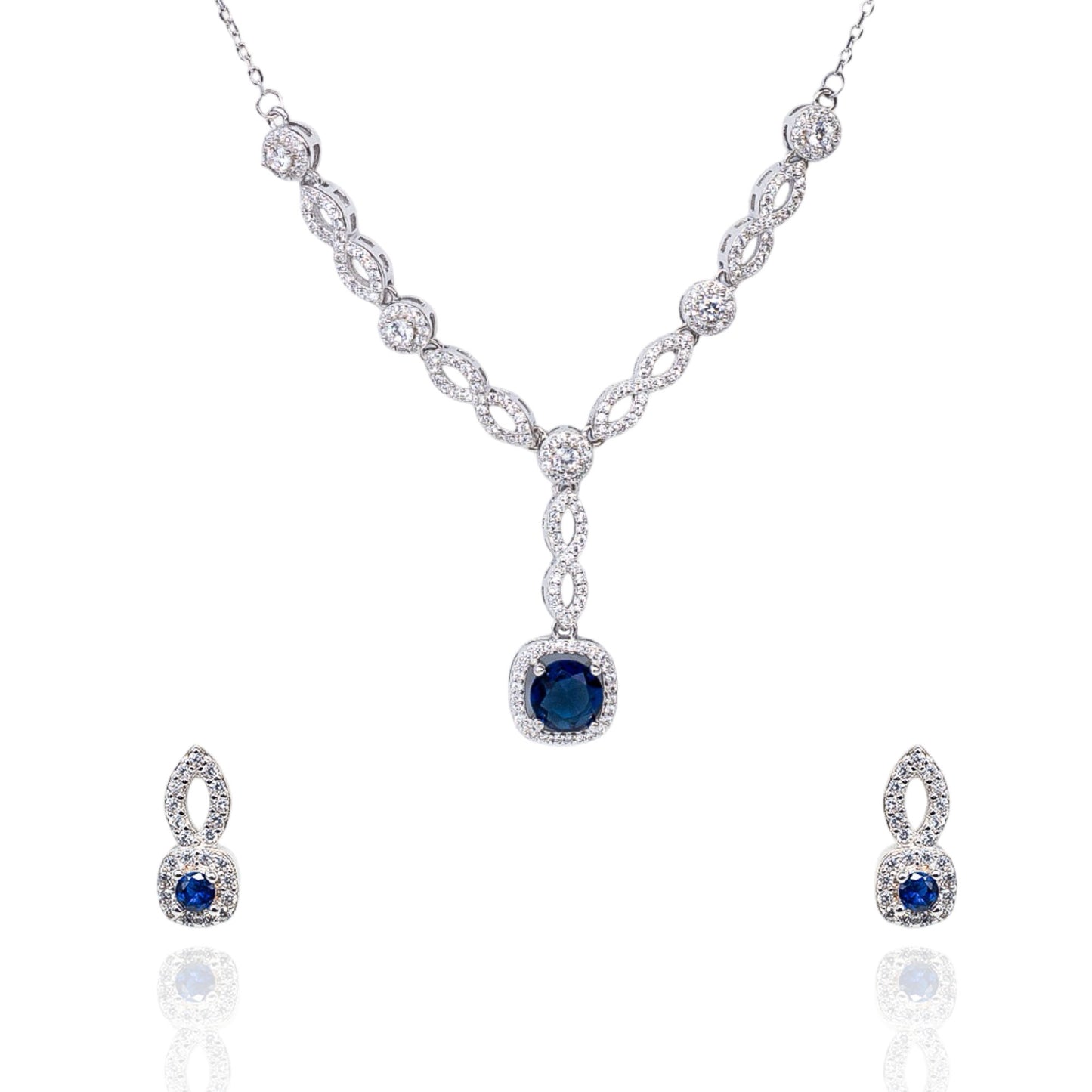 Verdant Blue Necklace Set