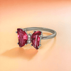 Glacial Pink Spark Ring