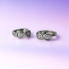 Infinity Sparkle Hoop Earrings