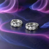 Round Sparkle Hoop Earring