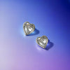 Lustrous Heart Studs