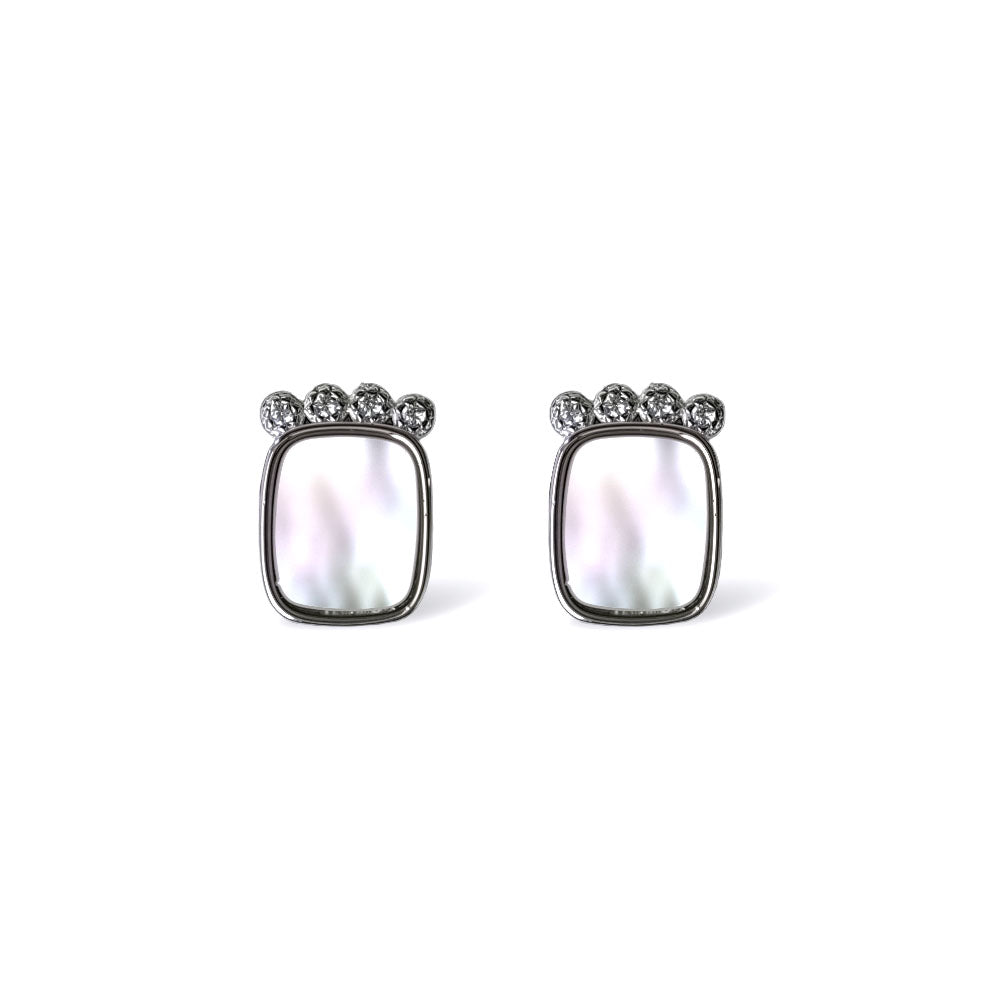 Crown Pearl Earring