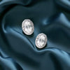 Starlit Oval Diamond Earring