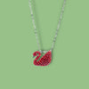 Celestial Red Swan Necklace
