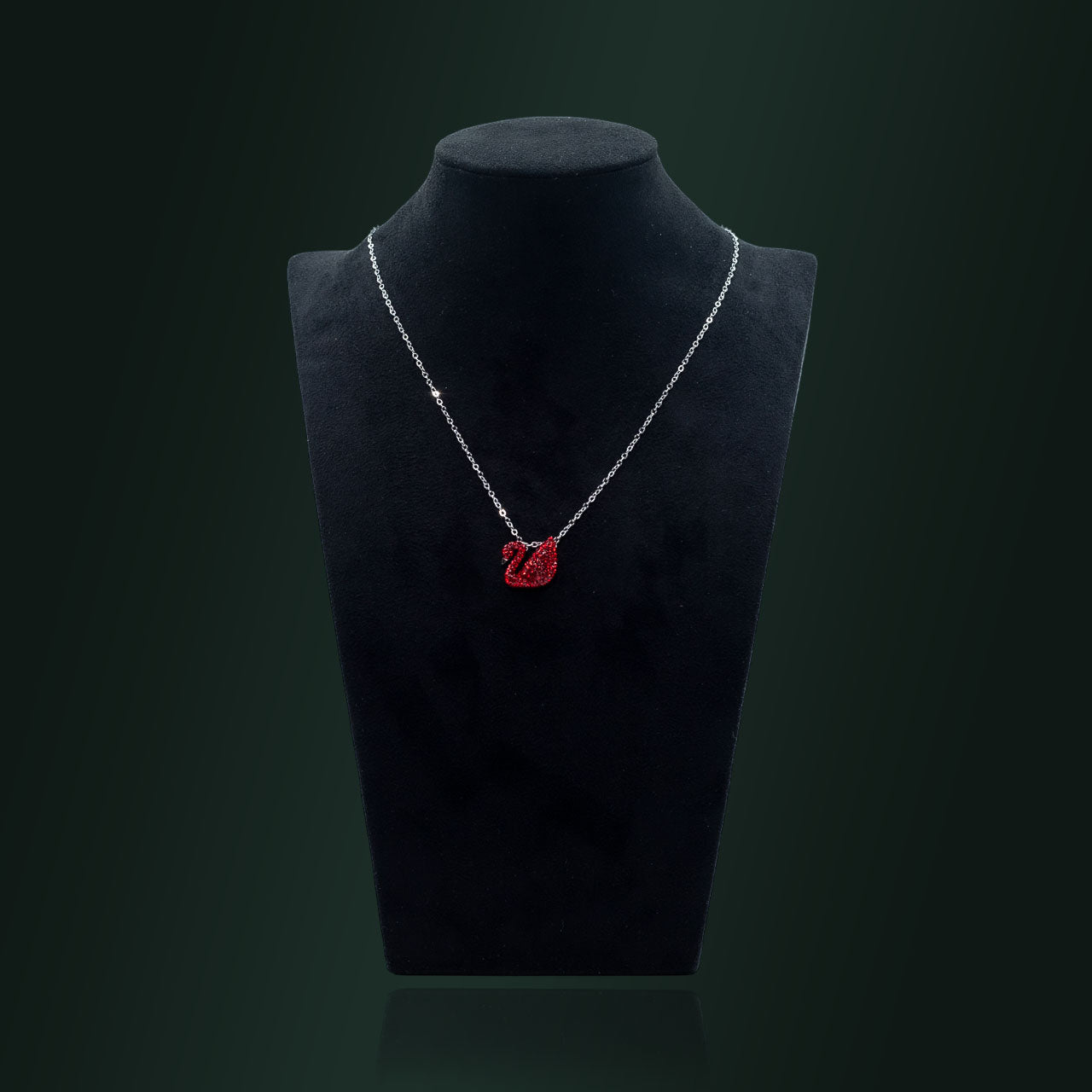 Celestial Red Swan Necklace
