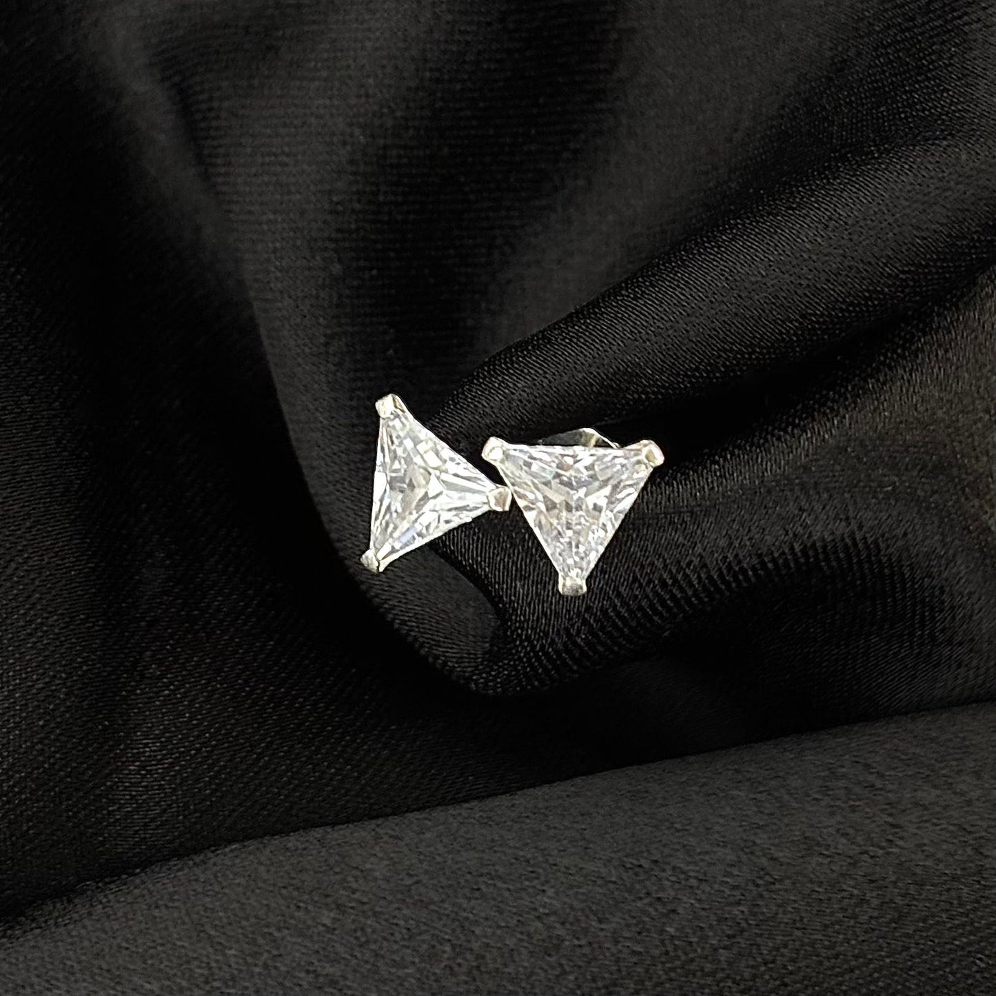 Triangle Sparkle Studs