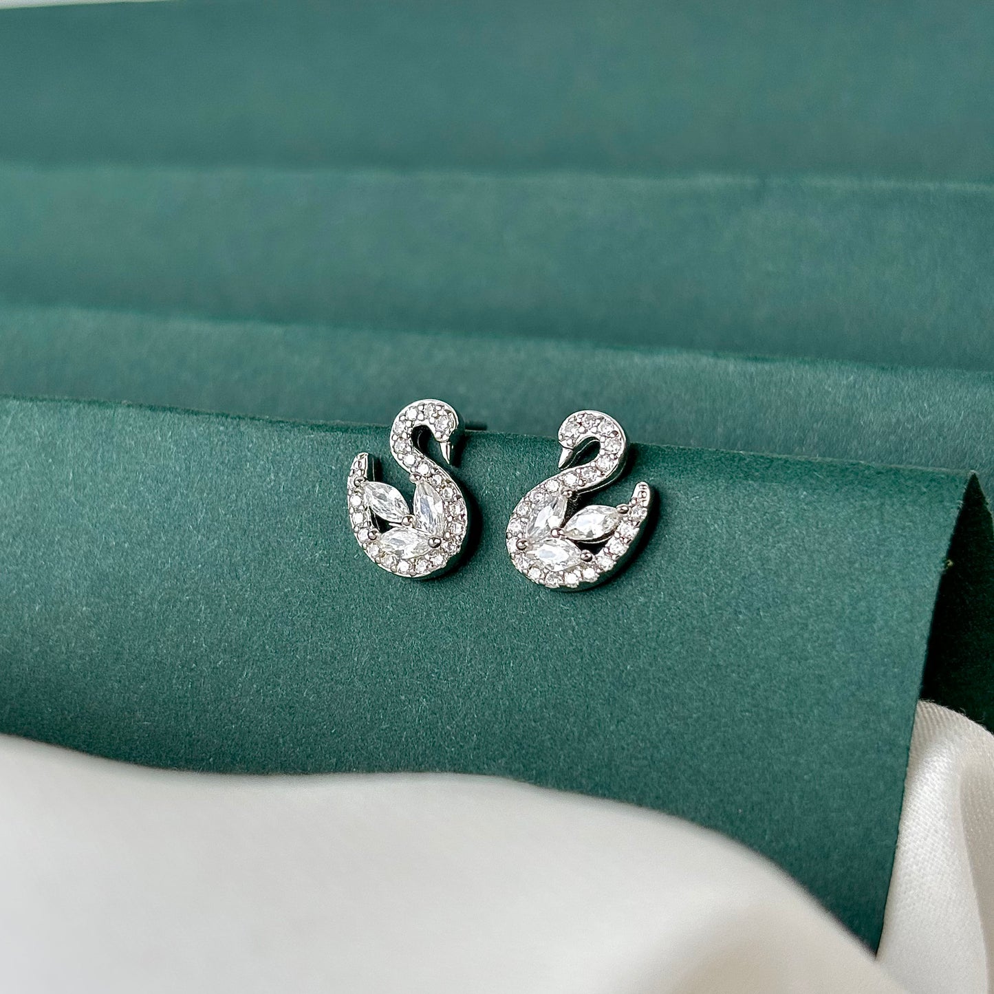 Starlight Swan Earring