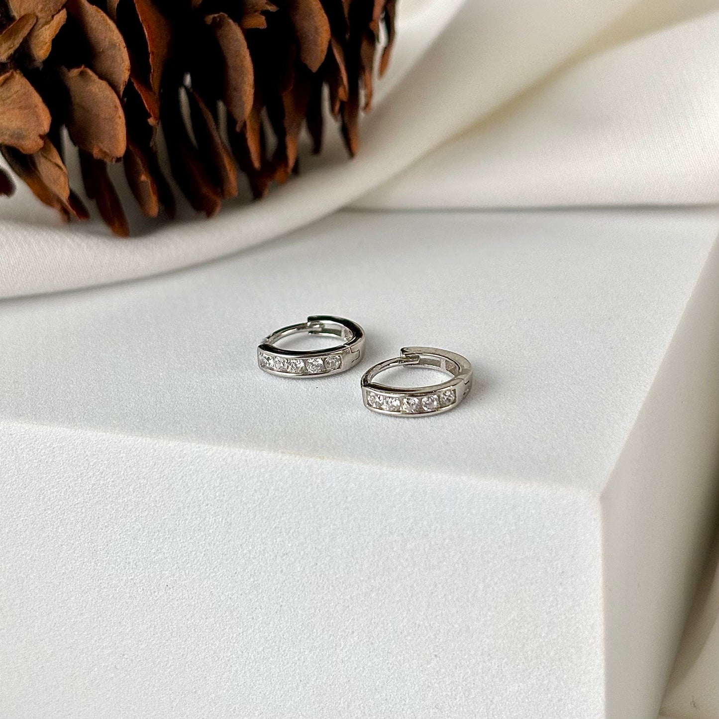 Stella white Bali Earring