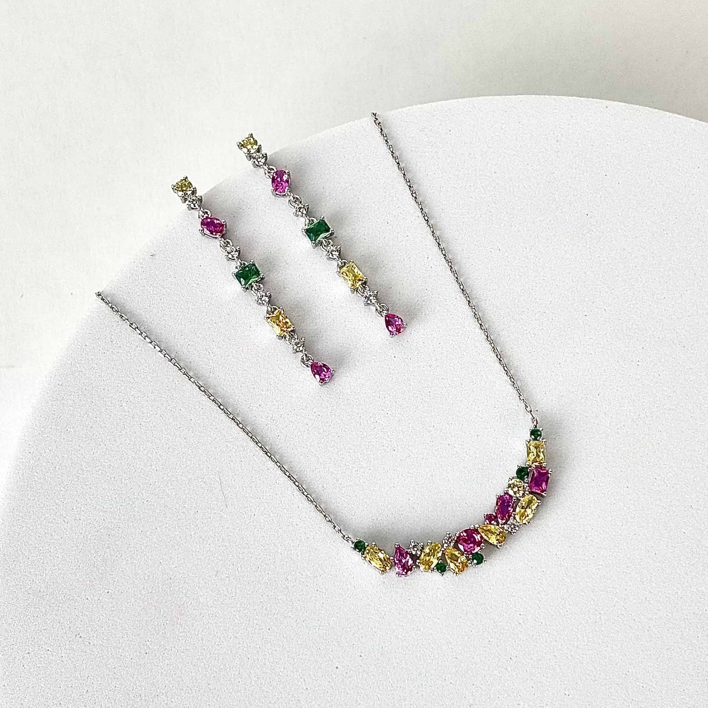 Silver Dazzling Crystal Harmony Set