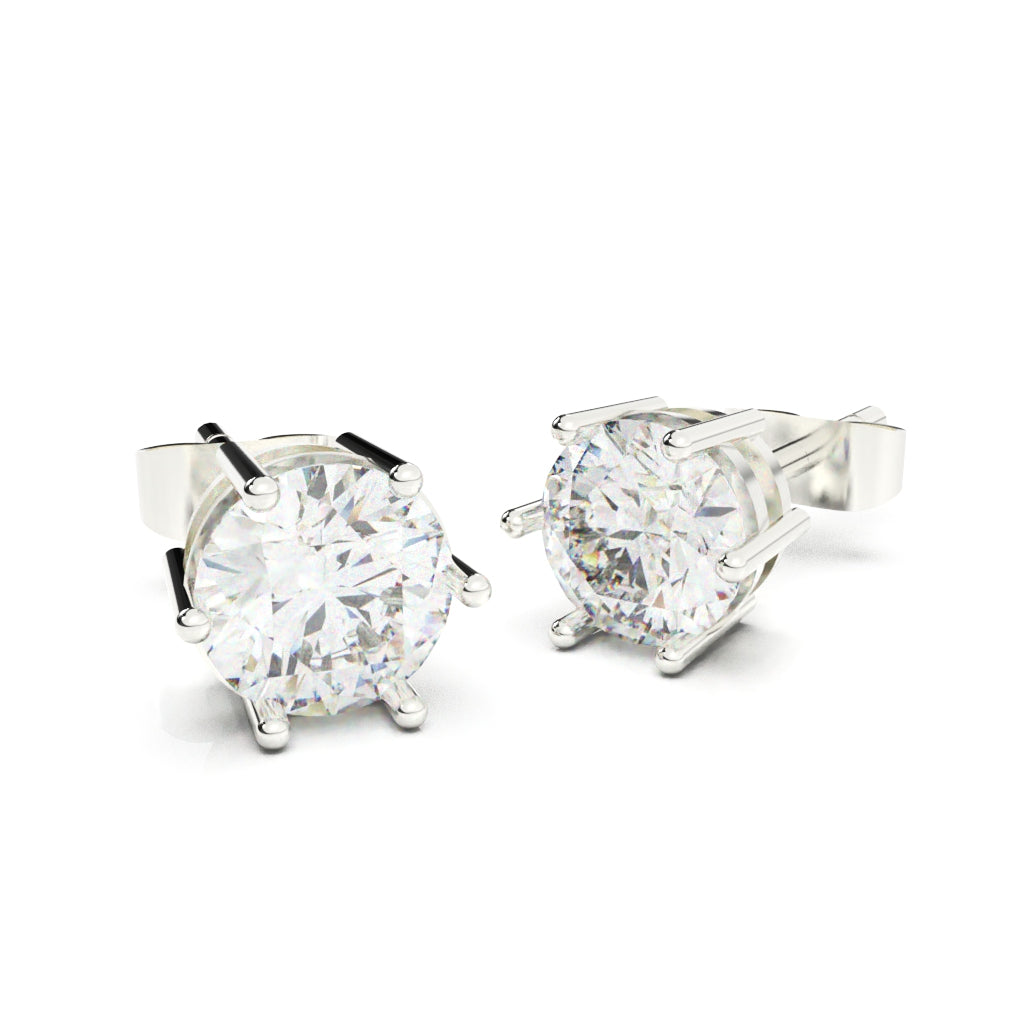 luxe solitaire earrings - siltree