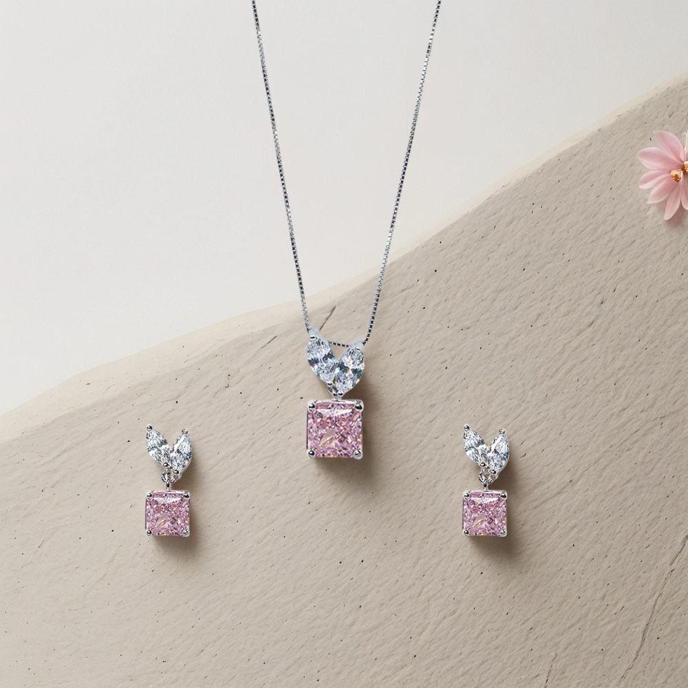 Pink Square Bloom Set