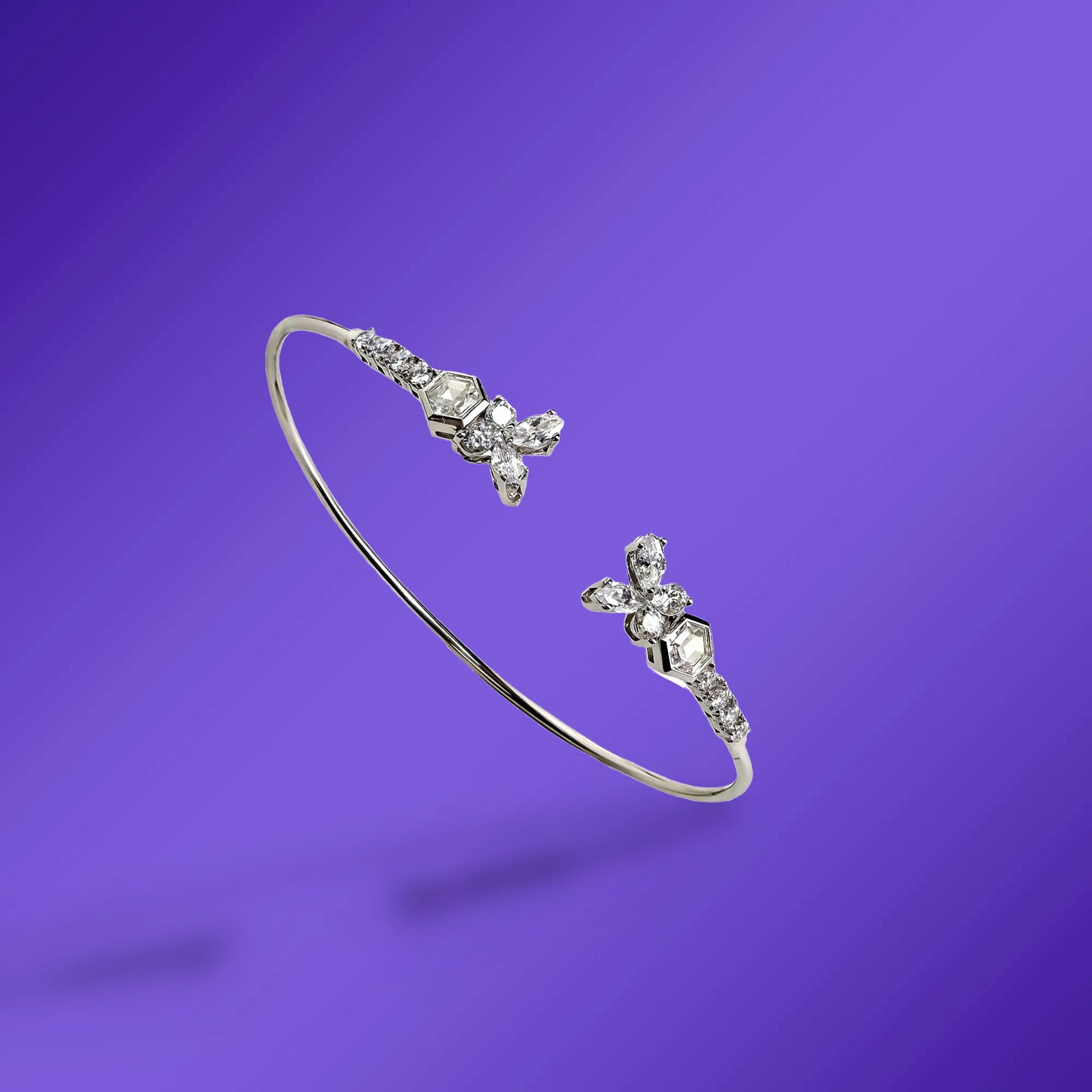 lumi butterfly floral bracelet