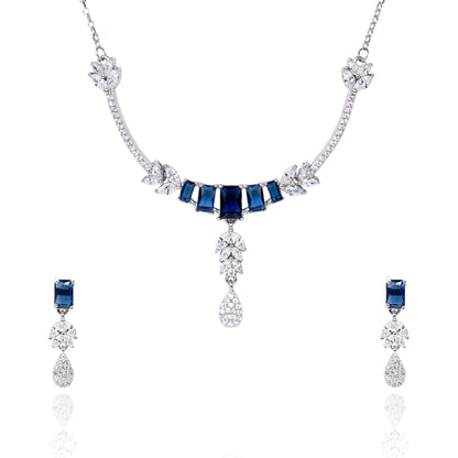Sparkle Blue Necklace Set