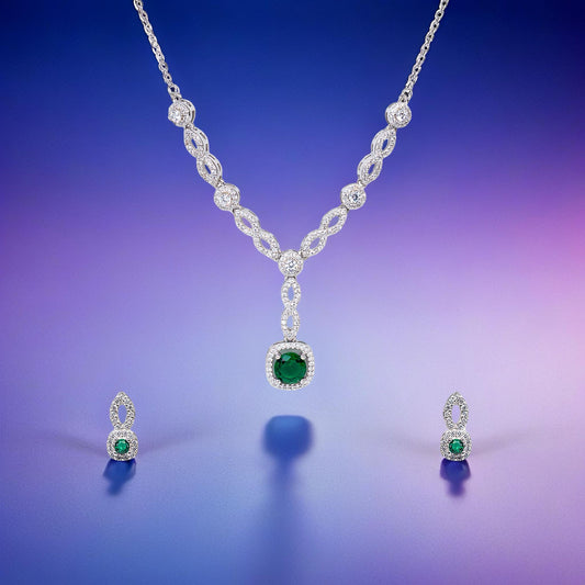 Verdant Green Necklace Set