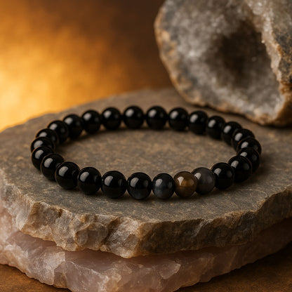 Natural Sulemani Hakik crystal bracelet for protection from negative energy and nazar – Siltree Divine Energies
