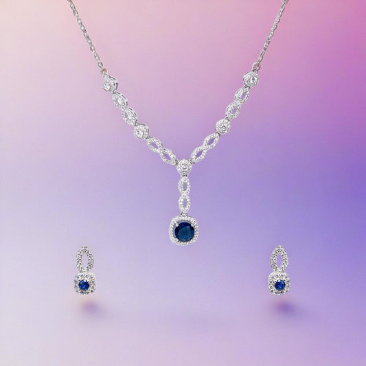Verdant Blue Necklace Set