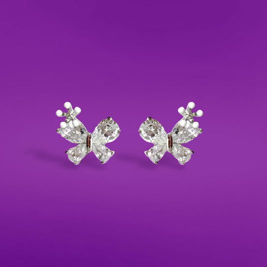 Aura Butterfly Diamond Studs