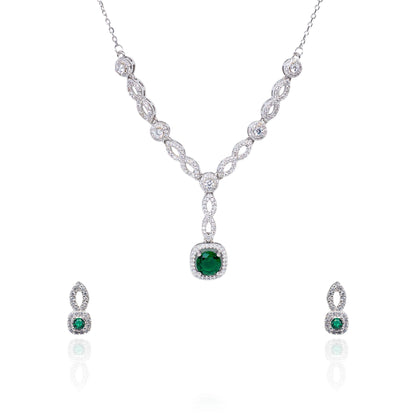 Verdant Green Necklace Set