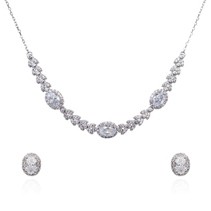 Glimmering Blossom Necklace Set