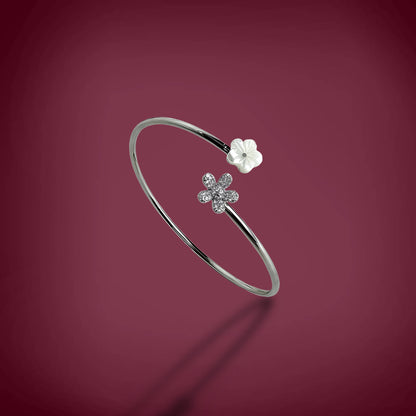 Twin Bloom Elegance Bracelet