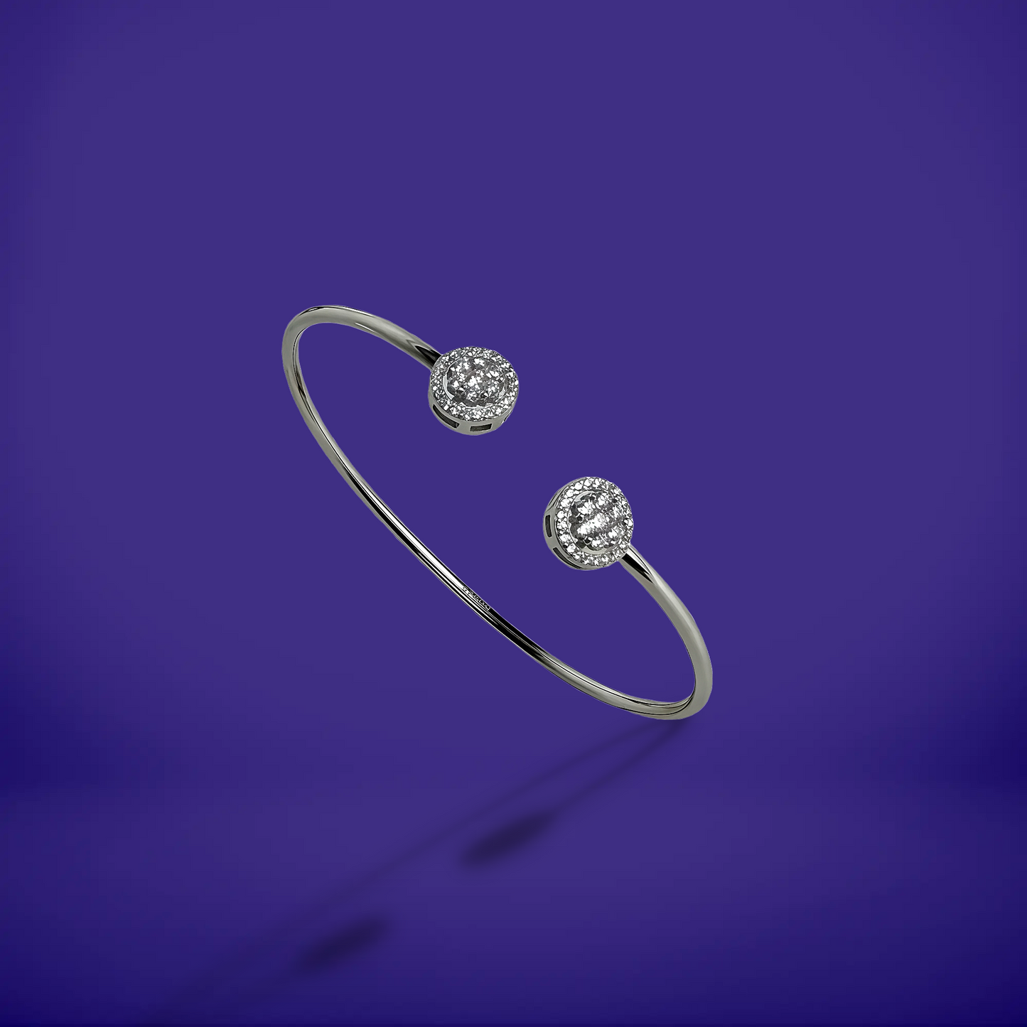 luna halo open bracelet