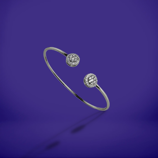 Luna Halo Open Bracelet