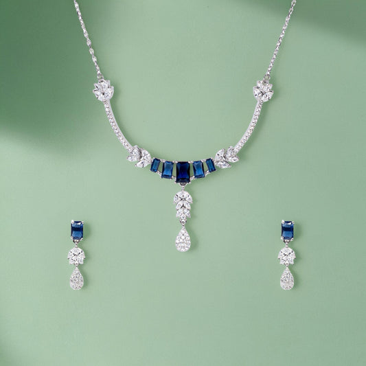 Sparkle Blue Necklace Set