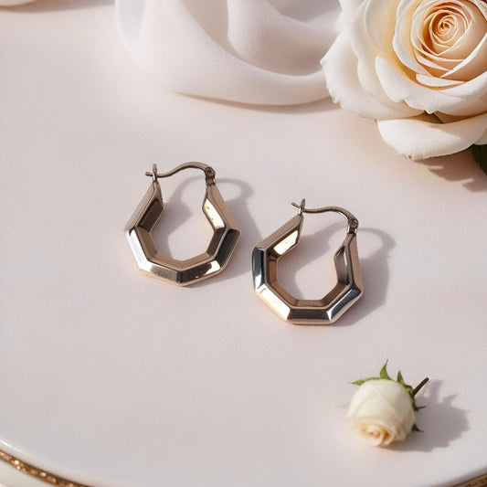Hex Hoops Irish Earring