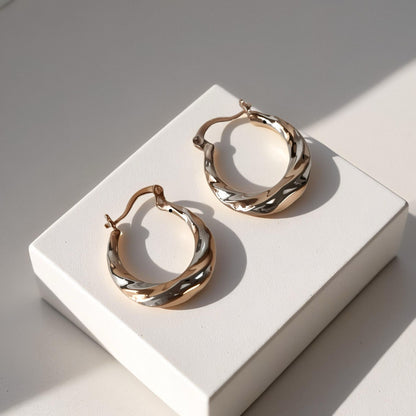 Twisted Hoops Irish Earring