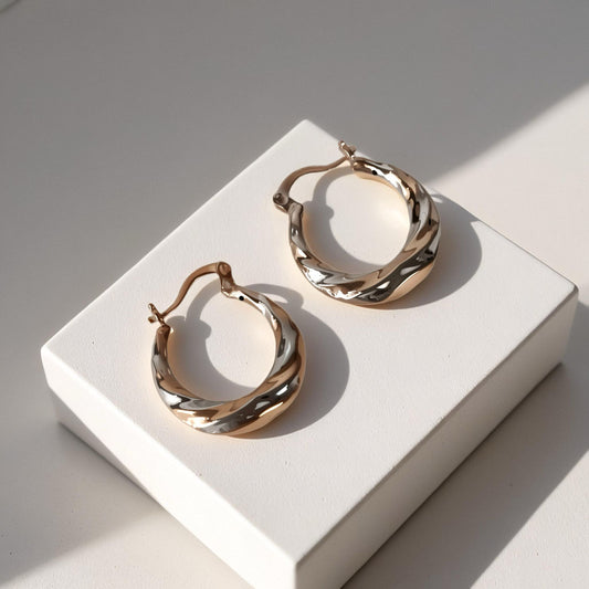 Twisted Hoops Irish Earring