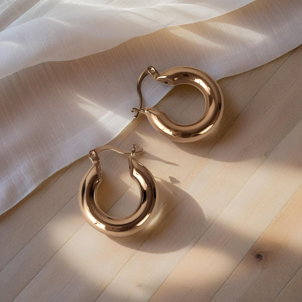 Dome Hoops Irish Earring