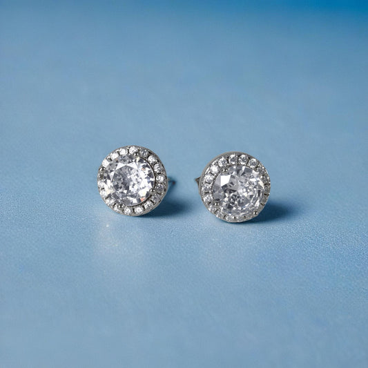 Solitaire Glamour Glow Round Studs