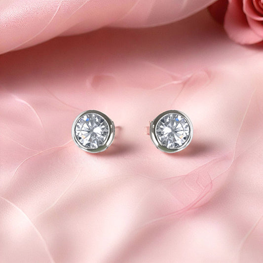 Lustrous Round Studs