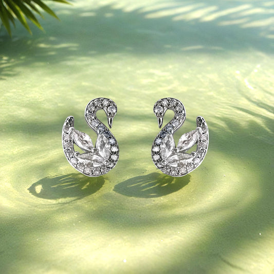 Starlight Swan Earring