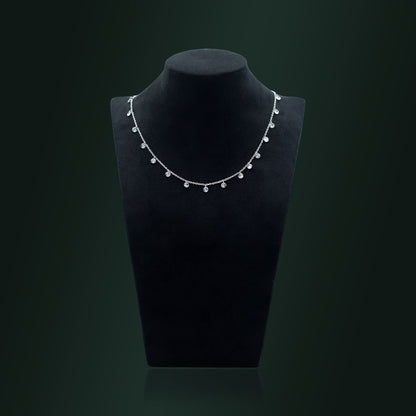 Silver Gemstone Necklace