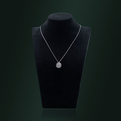 Silver Clover Heart Convertible Necklace