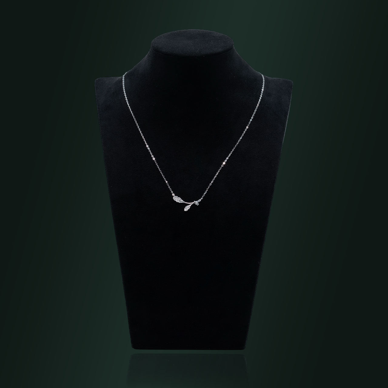 Silver Leaf Whisper Necklace