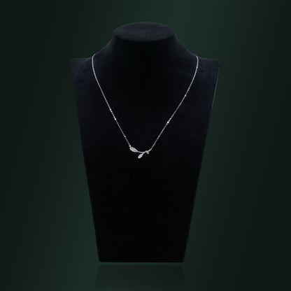 Silver Leaf Whisper Necklace