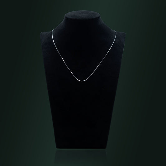 Classic Silver Grid Chain