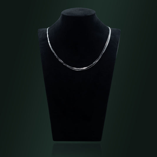 Radiant Silver Rope Chain