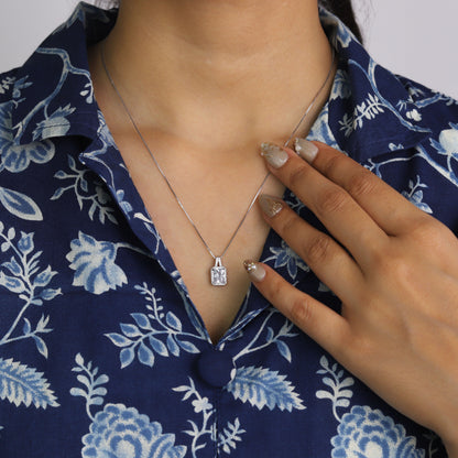 Luxe Radiant Diamond Necklace