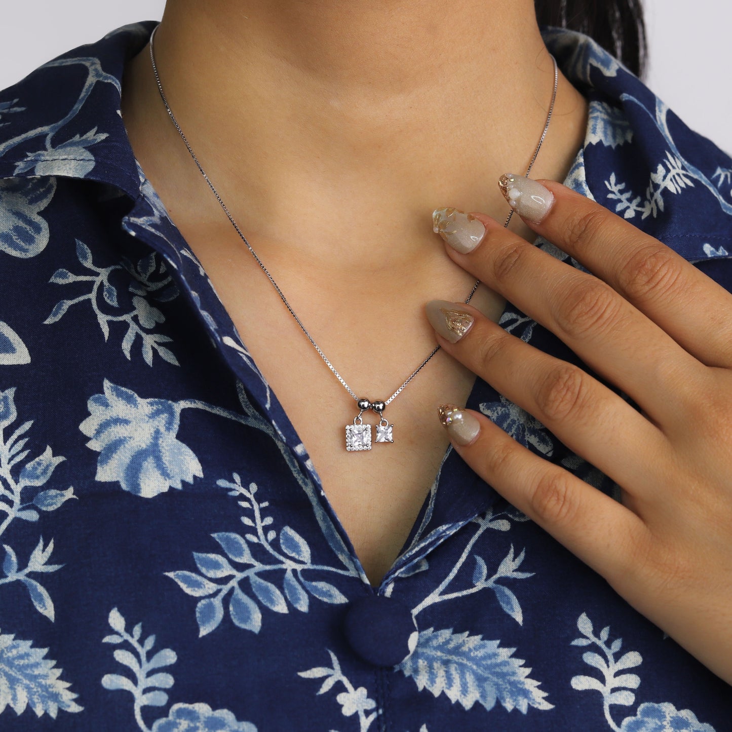 nova duo diamond necklace