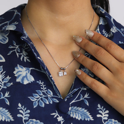 Nova Duo Diamond Necklace