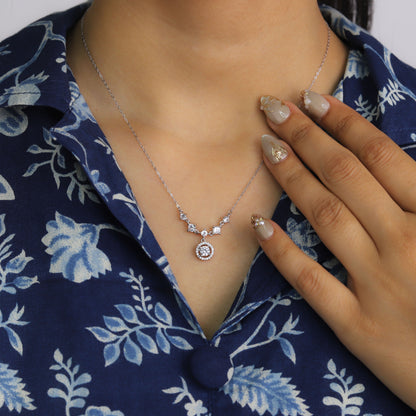 Aurora Diamond Drop Necklace