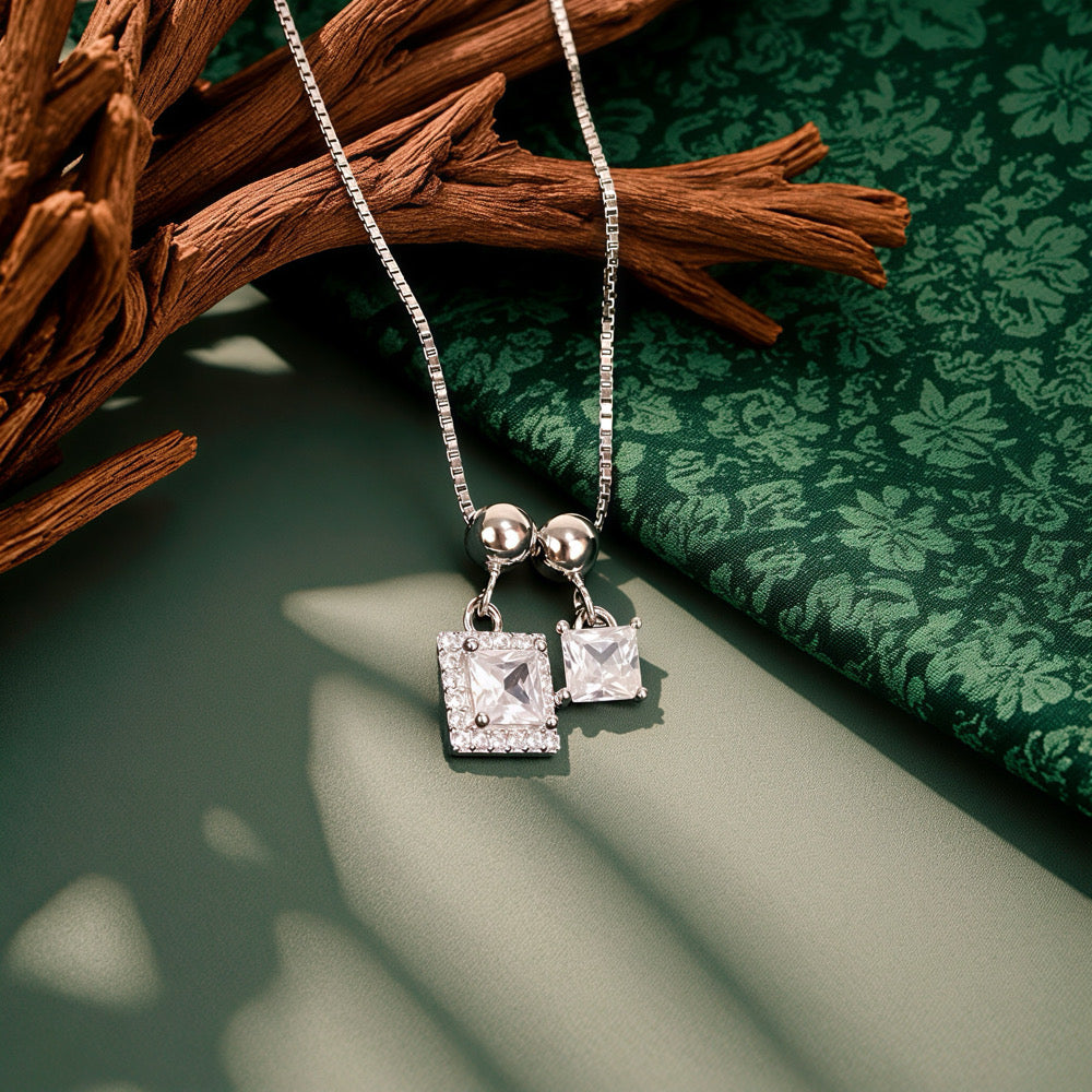 nova duo diamond necklace