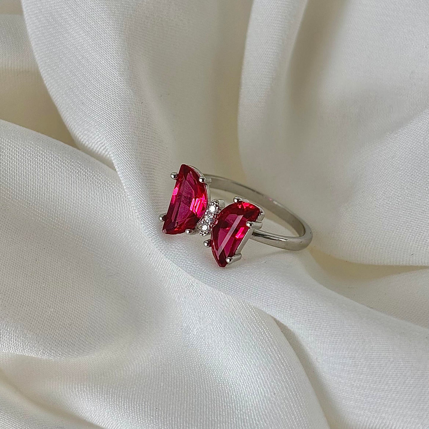 Glacial Pink Spark Ring