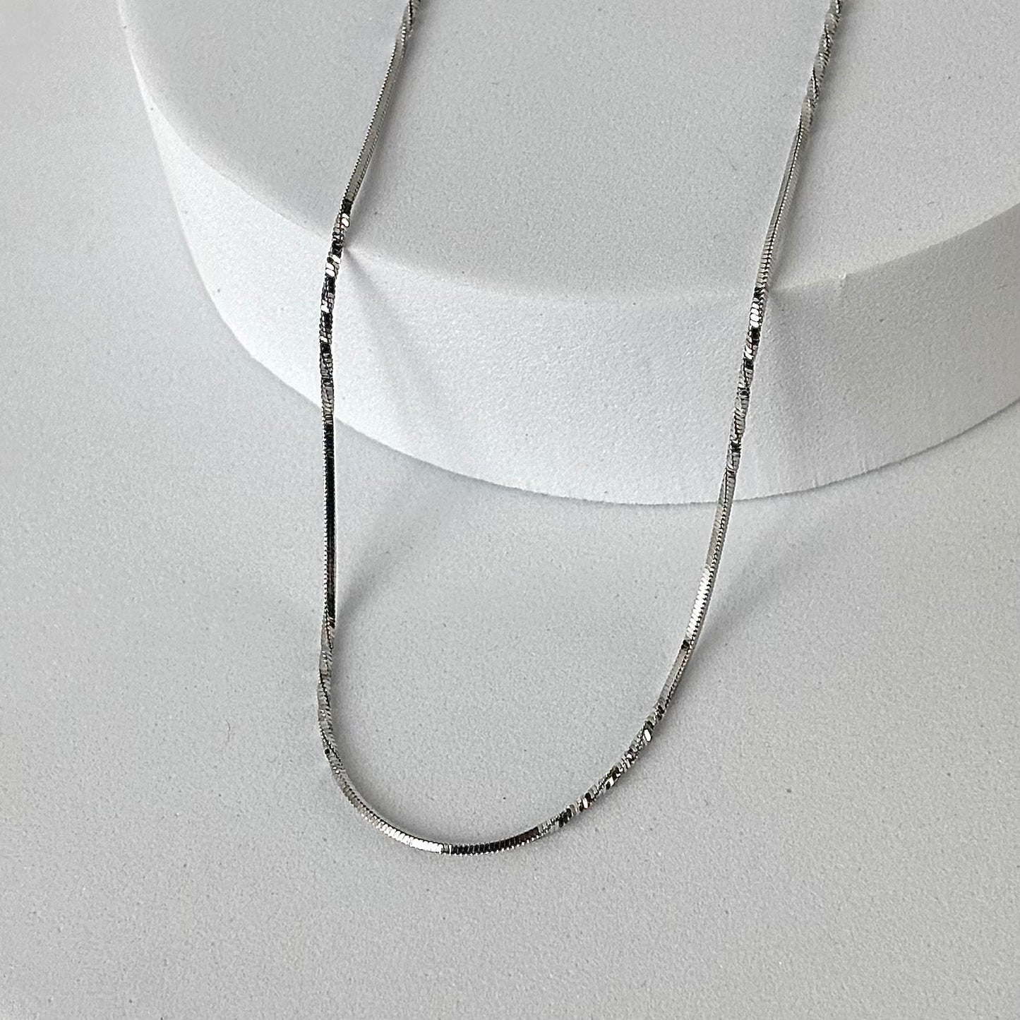 Silver Twinkle Bar Chain