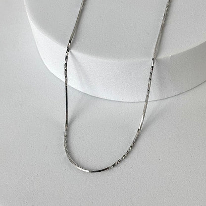 Silver Twinkle Bar Chain