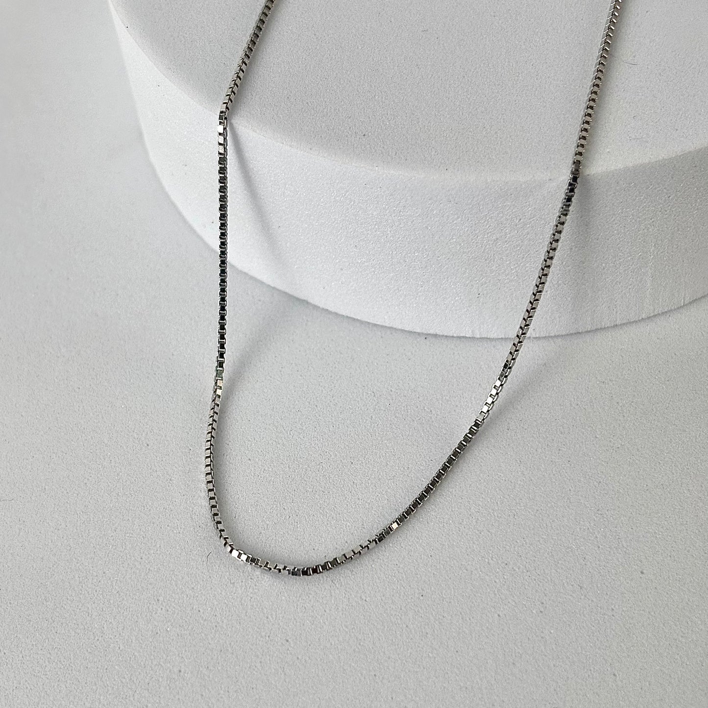Silver Box Link Chain